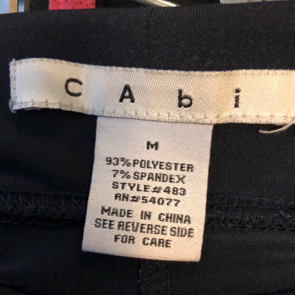 CAbi Navy Pull On Wide Leg Pant SZ M - Picture 5 of 6